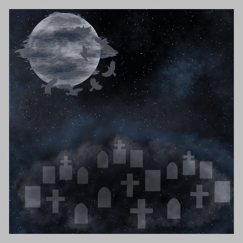 Friedhöfe, Gräber, gothic design, Horror Motiv