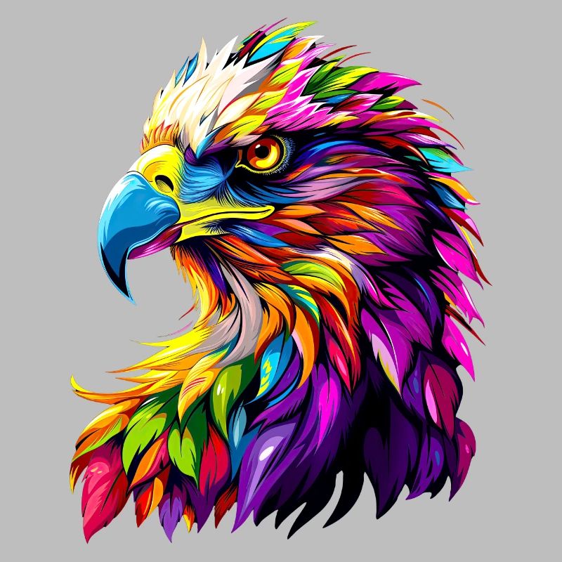 Eagle Pop Art Bright Colors Golden Eagle White-tailed Eagle