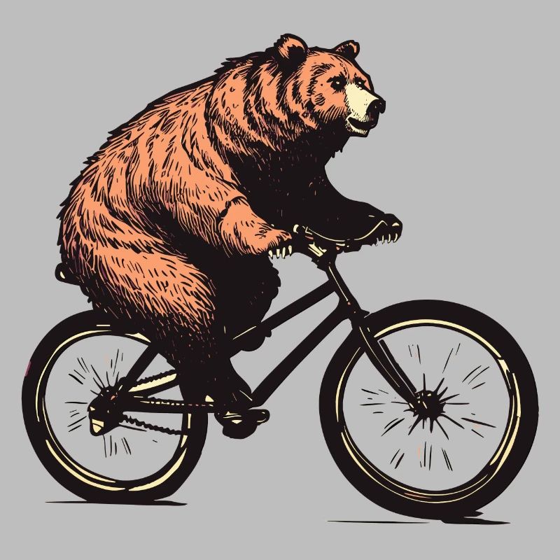 Wild Bear on Bicycle Design