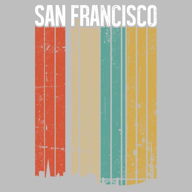 Die Regenbogen-Skyline von San Francisco