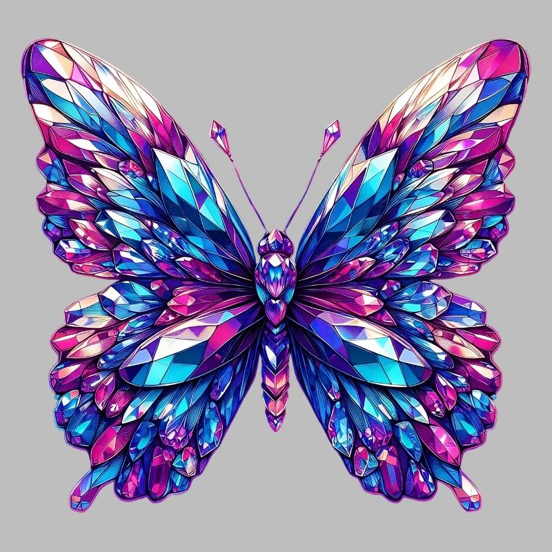 Kristall-Schmetterling