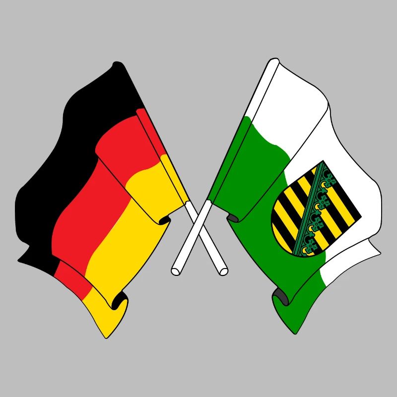 Drapeau Allemagne, Saxe