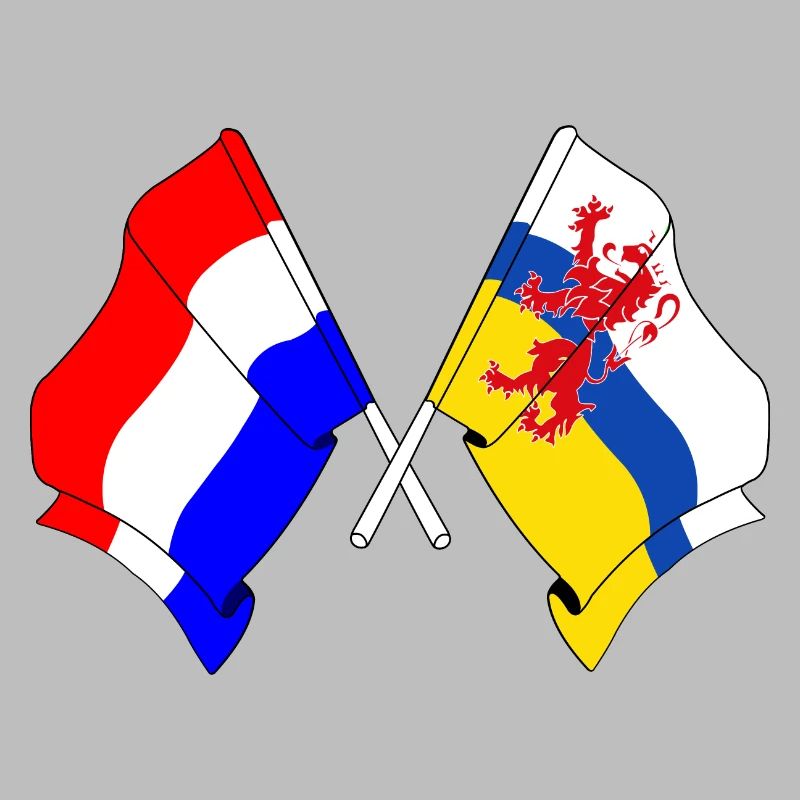 Drapeau des Pays-Bas Limbourg croisé