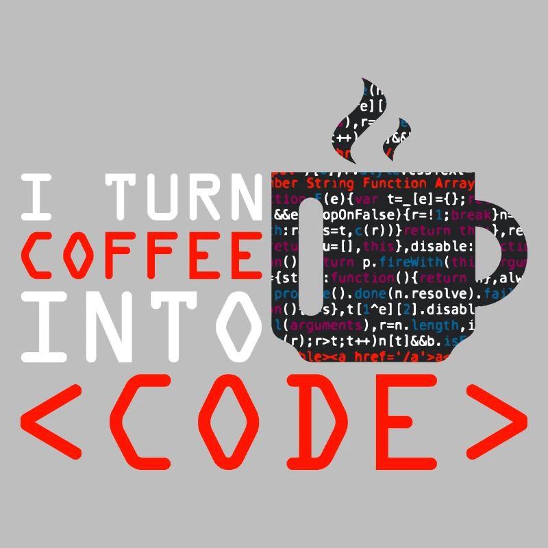 Aus Kaffee Code generieren Programmierer