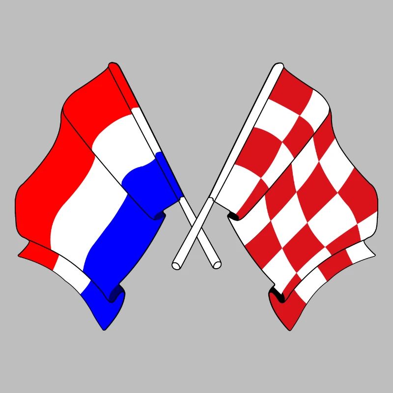 Drapeau Pays-Bas, Brabant septentrional croisé