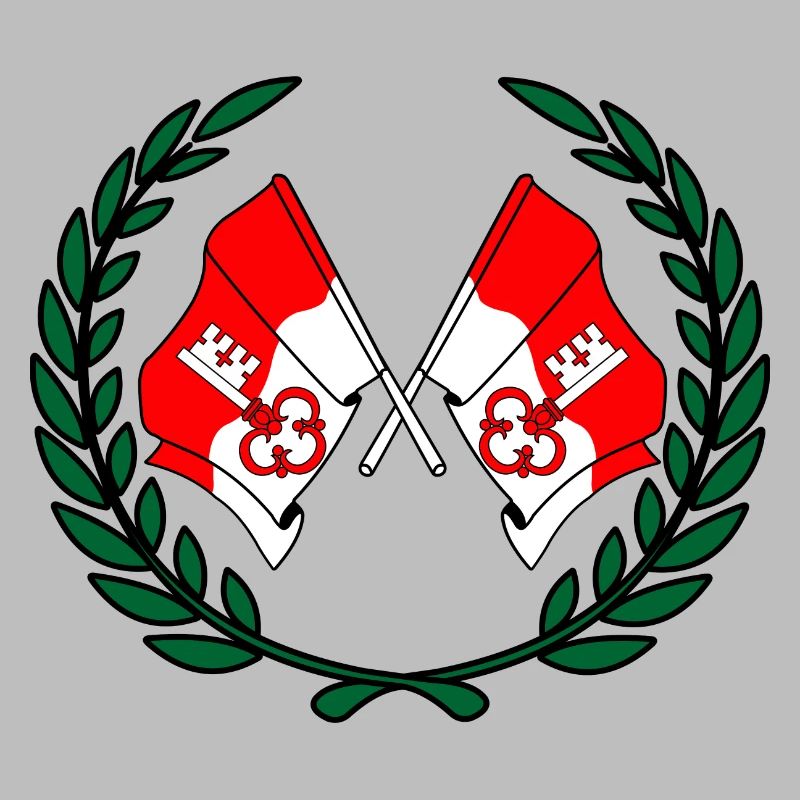 Drapeaux Obwald Suisse couronne de laurier