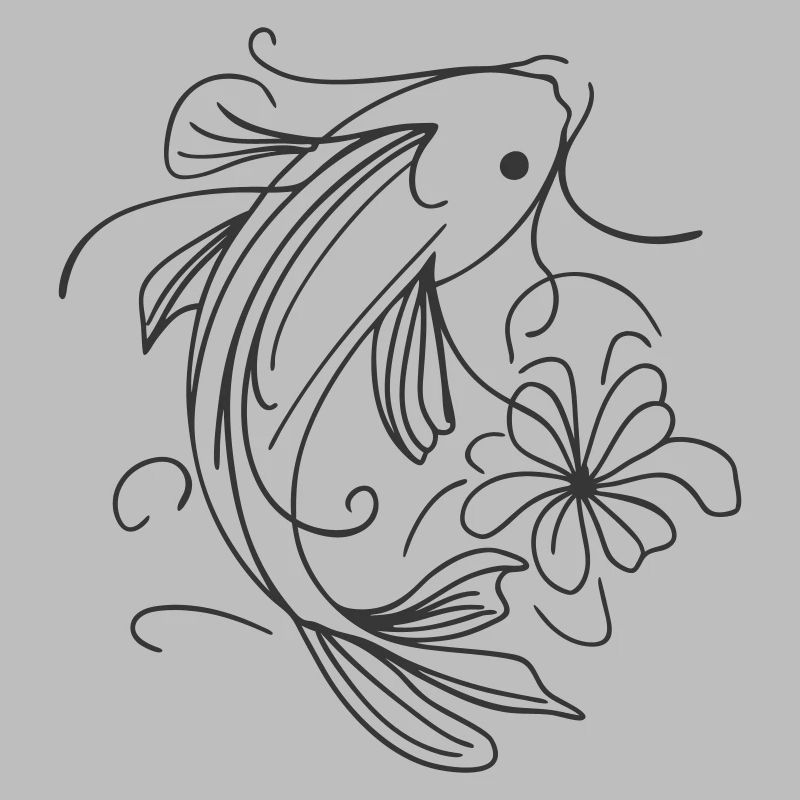 Fish Splash Art Sleek