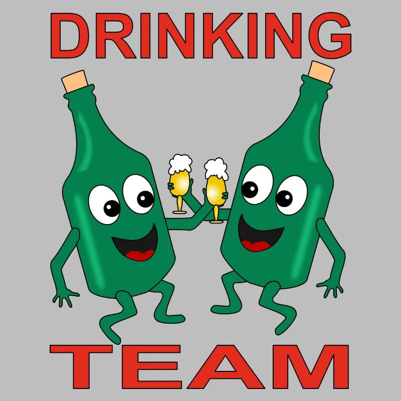 Mischievous Beer Bottles Drinking Team