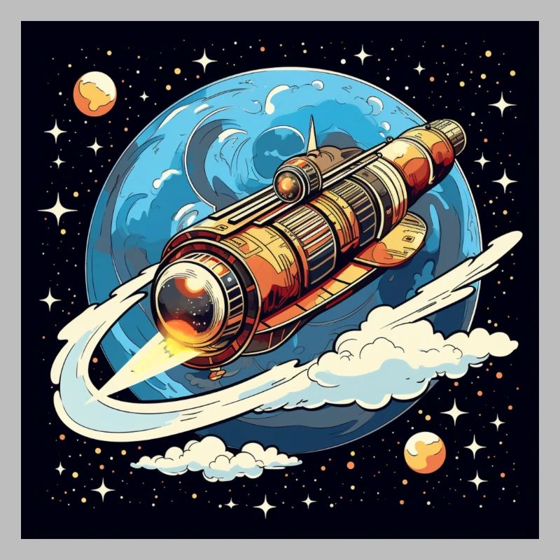 Rocket flight through space