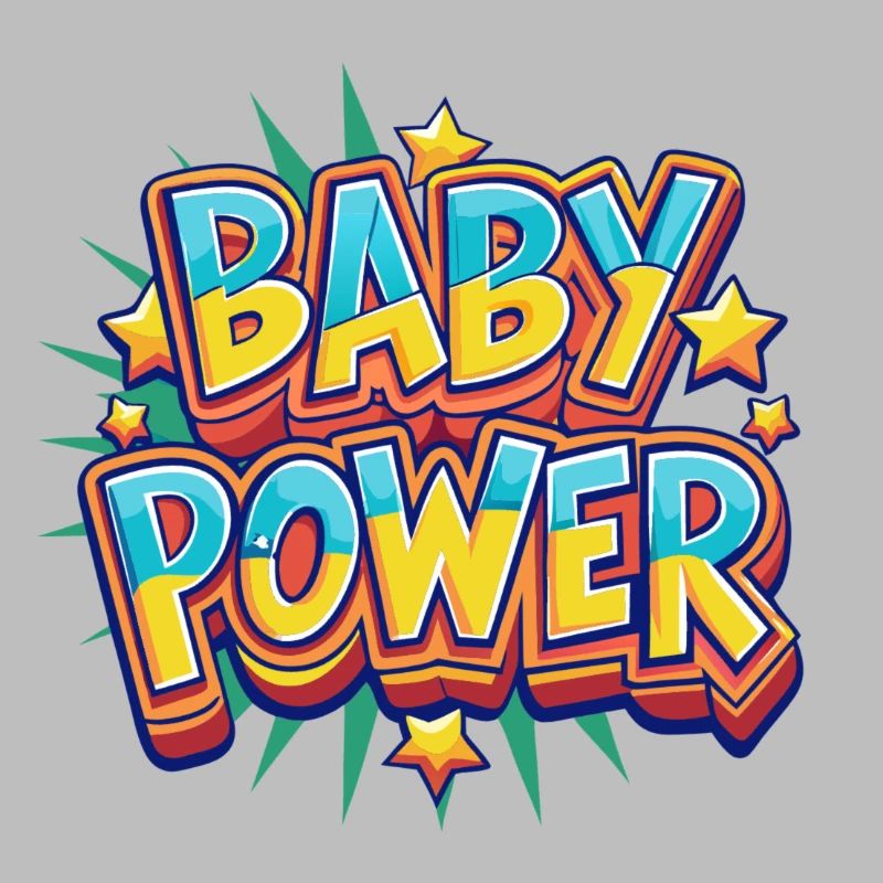 Conception de style bande dessinée Baby Power