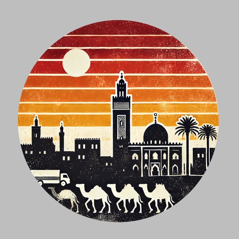 Moshe, motif du désert de Marrakech