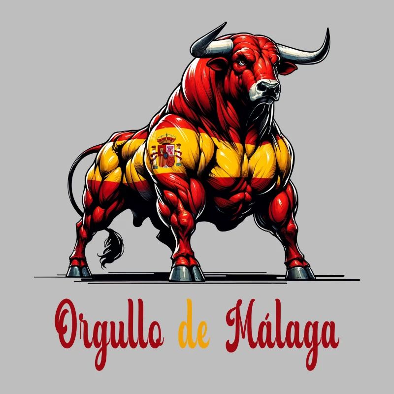 The pride Malaga flag design