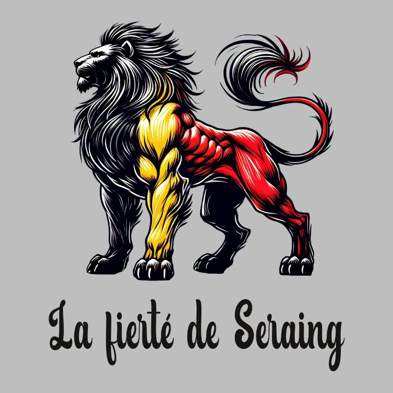 Motif du drapeau du lion de Seraing