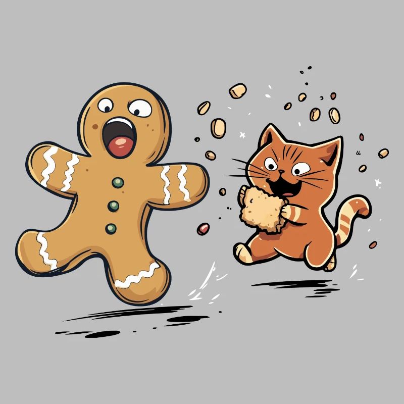 Chat de Noël, Dent sucrée, Amateur de biscuits