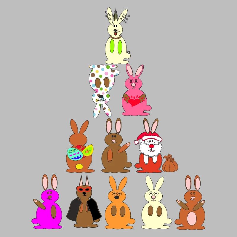 Funny Rabbit Comic Colorful