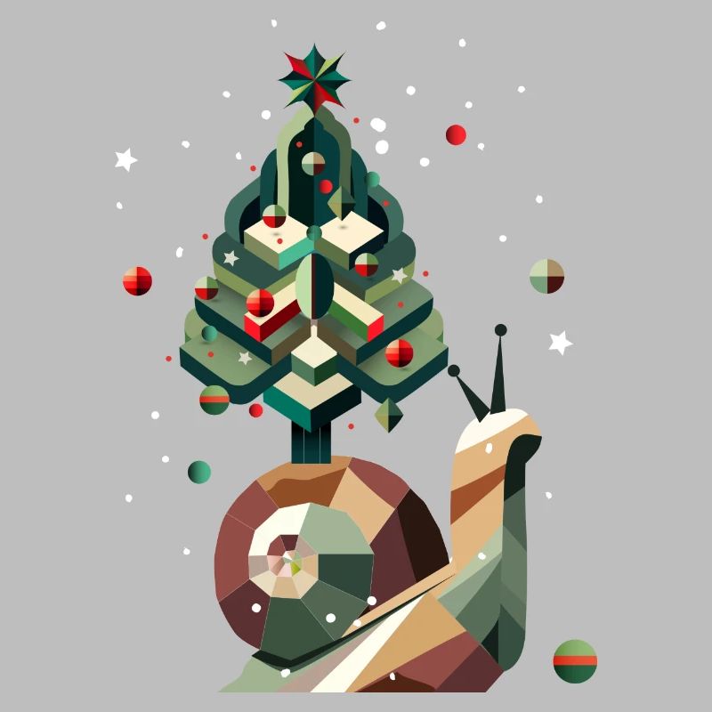 Escargot de Noël créatif – décoré de manière festive
