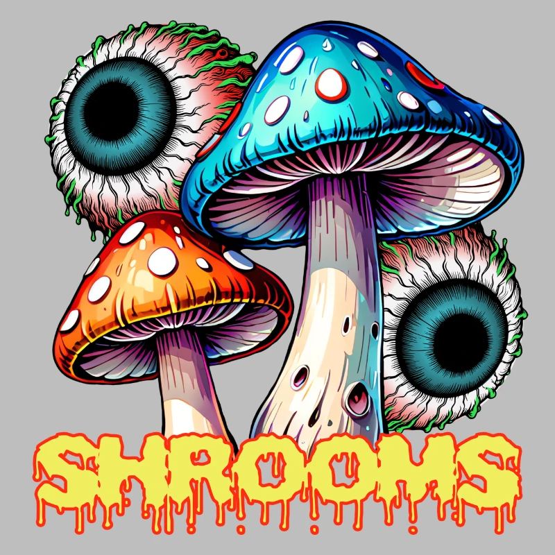 Champignons Psychédéliques Illusion Oeil Art