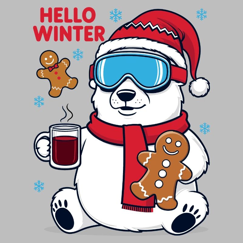 Eisbär mit Lebkuchen