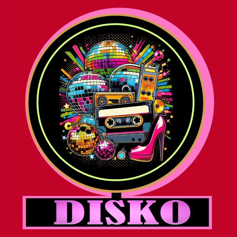 Disco Retro Kassette Neon Glanz