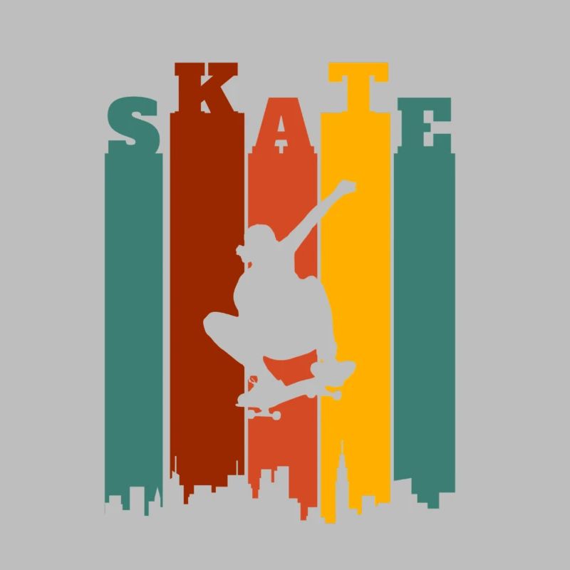 Skateboarder Retro