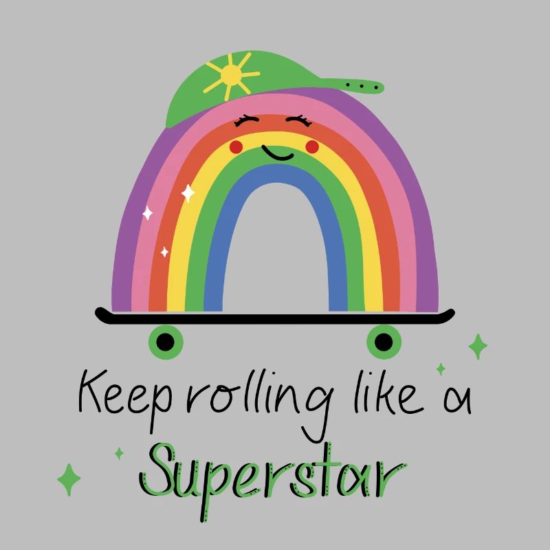 Keep Rolling Like a Superstar - Rainbow Skate