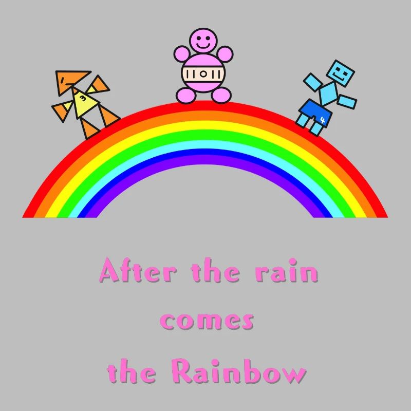 Nach dem Regenregenbogen-Arc