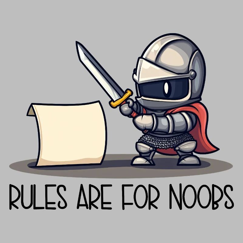 Cute Knight vs Scroll – Rules Are For