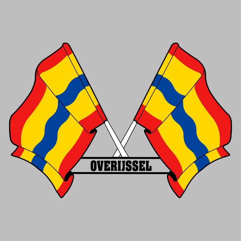Texte à deux drapeaux OVERIJSSEL