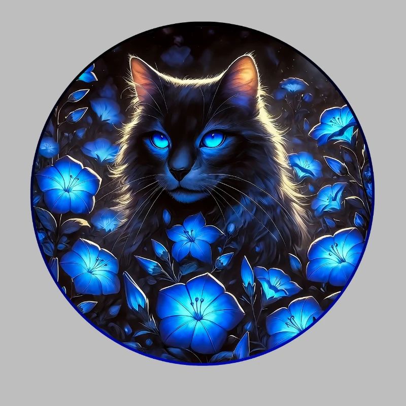 Brightly beautiful cat