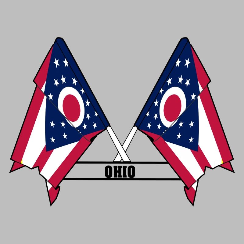 texte des drapeaux wee OHIO