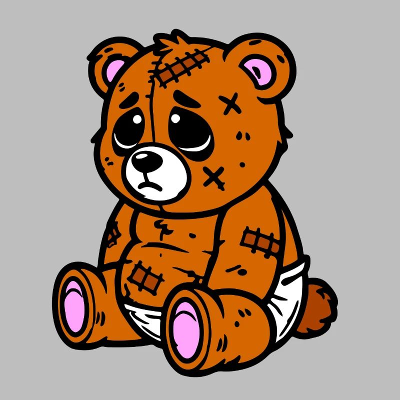 Kleines trauriges Bärchen