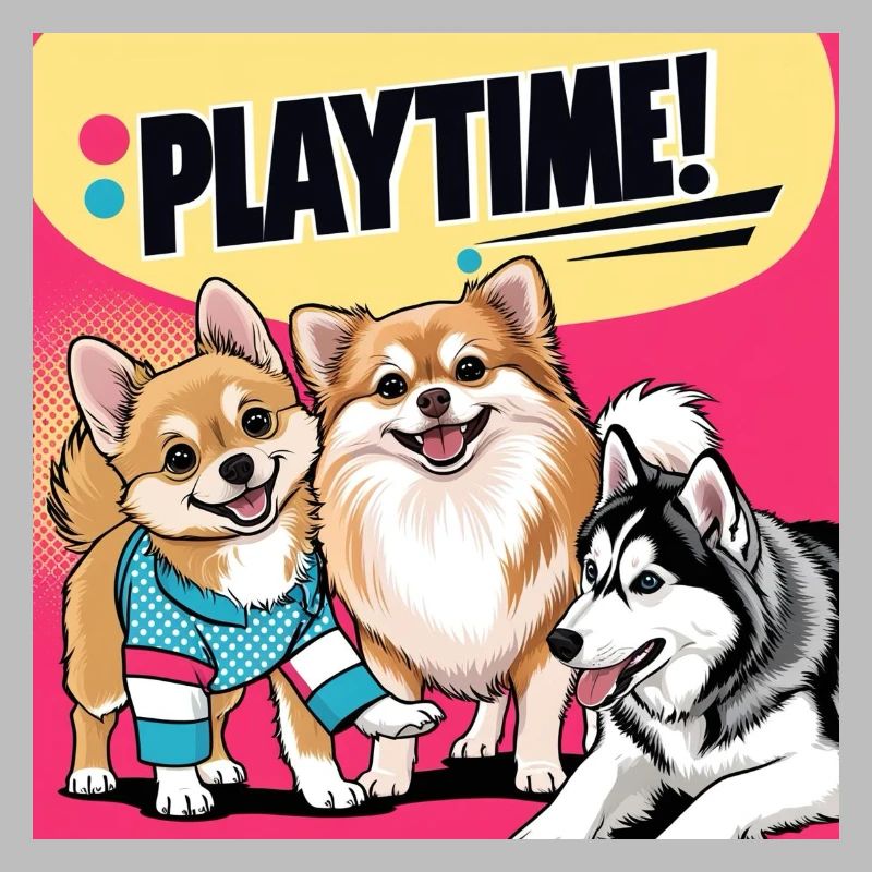 Comic Dogs - Playtime