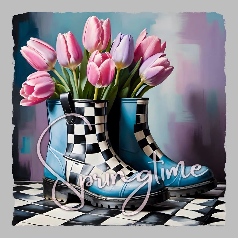Springtime with tulips
