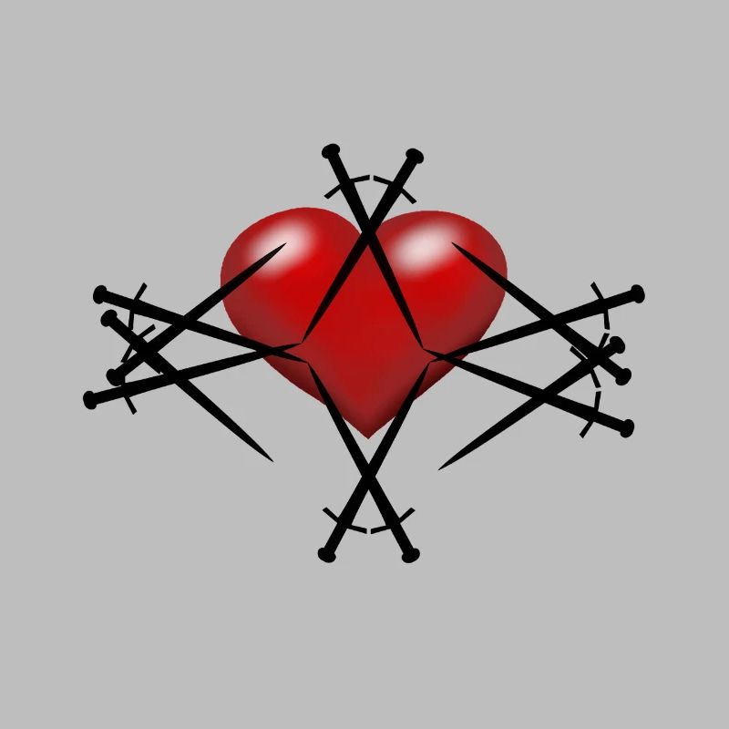 Épée Épées Coeur Guerrier Épéiste