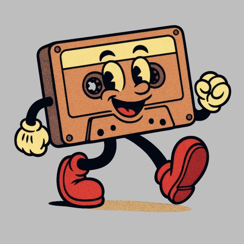 A smooth cassette tape