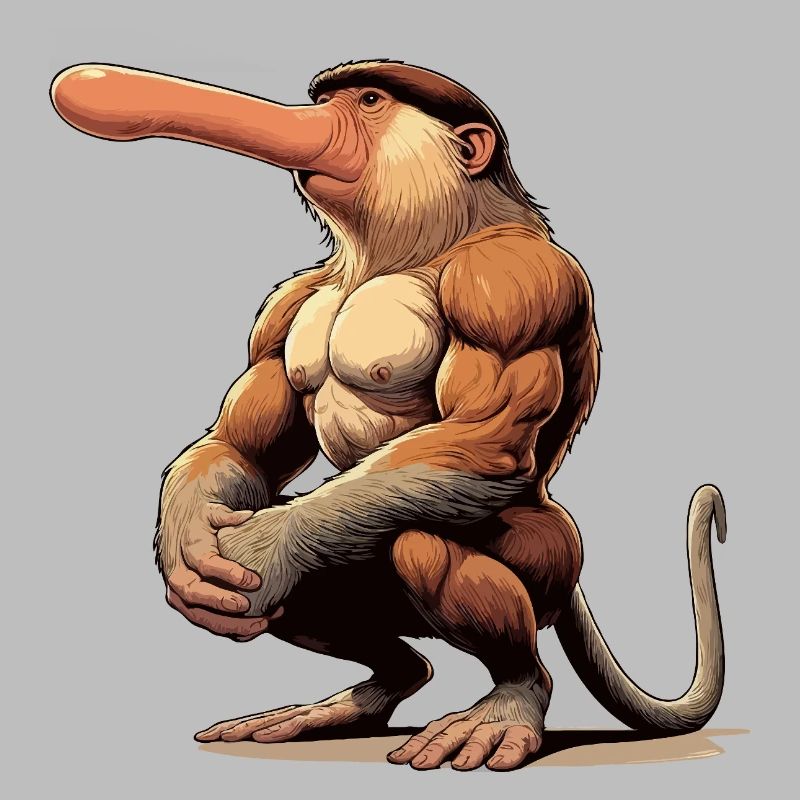 Proboscis monkey tough