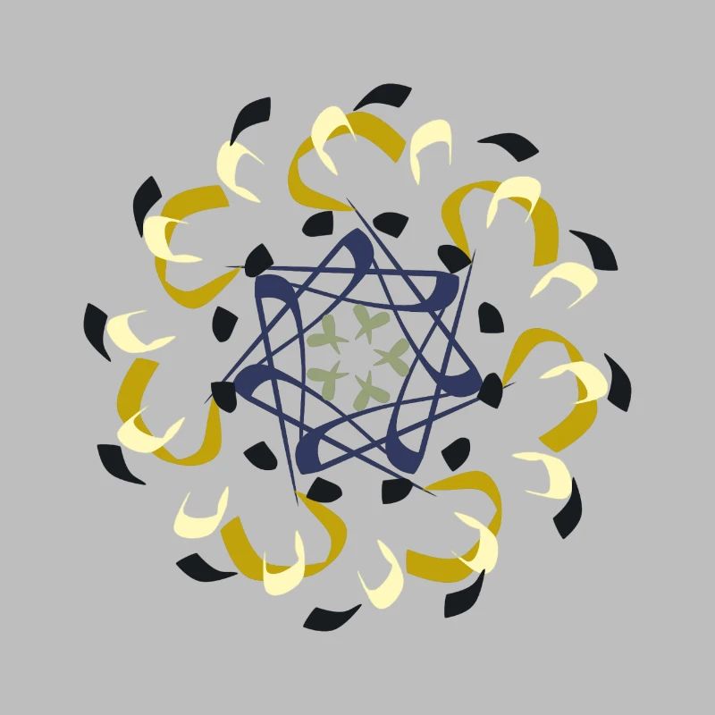 Motif de mandala complexe dans des tons de terre