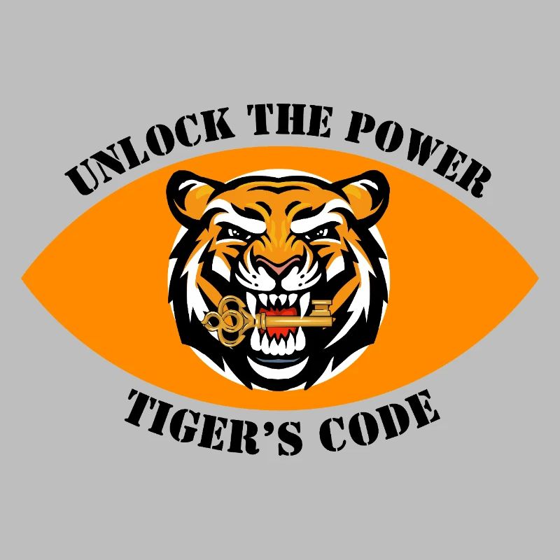 Dynamisches Tiger-Emblem-Design