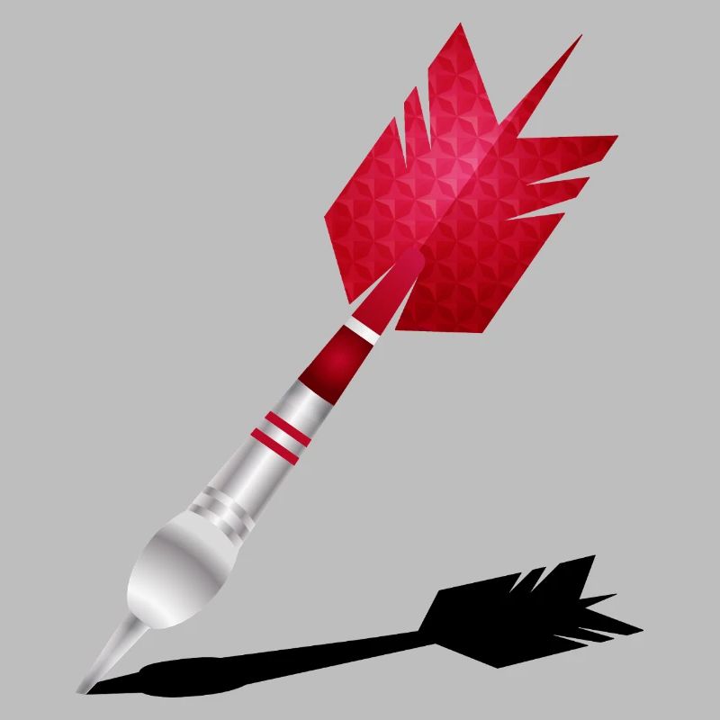 Red Dart with Shadow