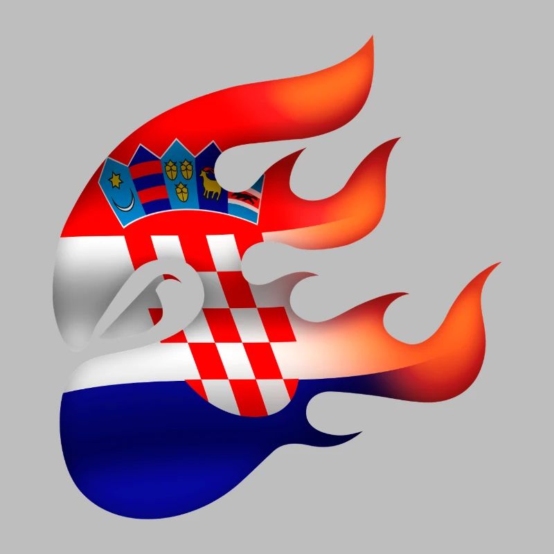 Drapeau de la Croatie - Croatie - Ninja
