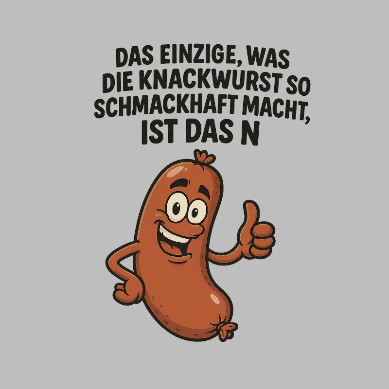 Knackwurst Lustiger Spruch