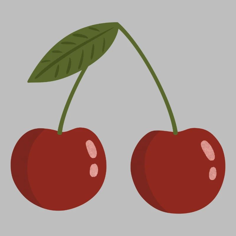 Lebendiges Kirsch-Paar-Design