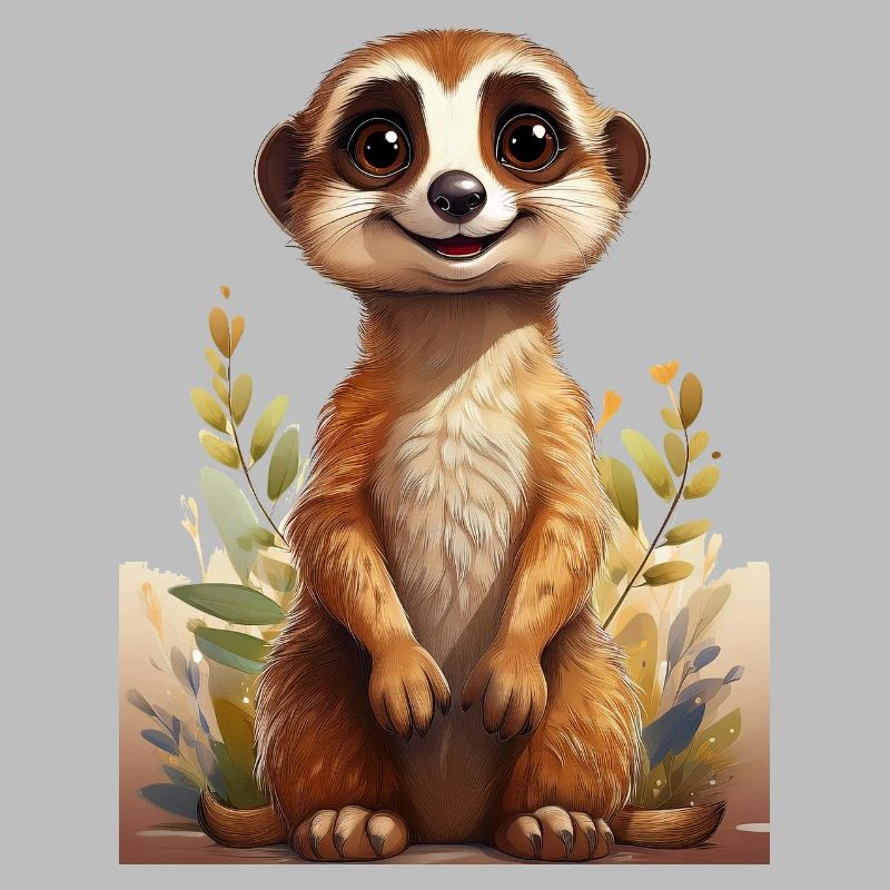 Dessin de suricate mignon