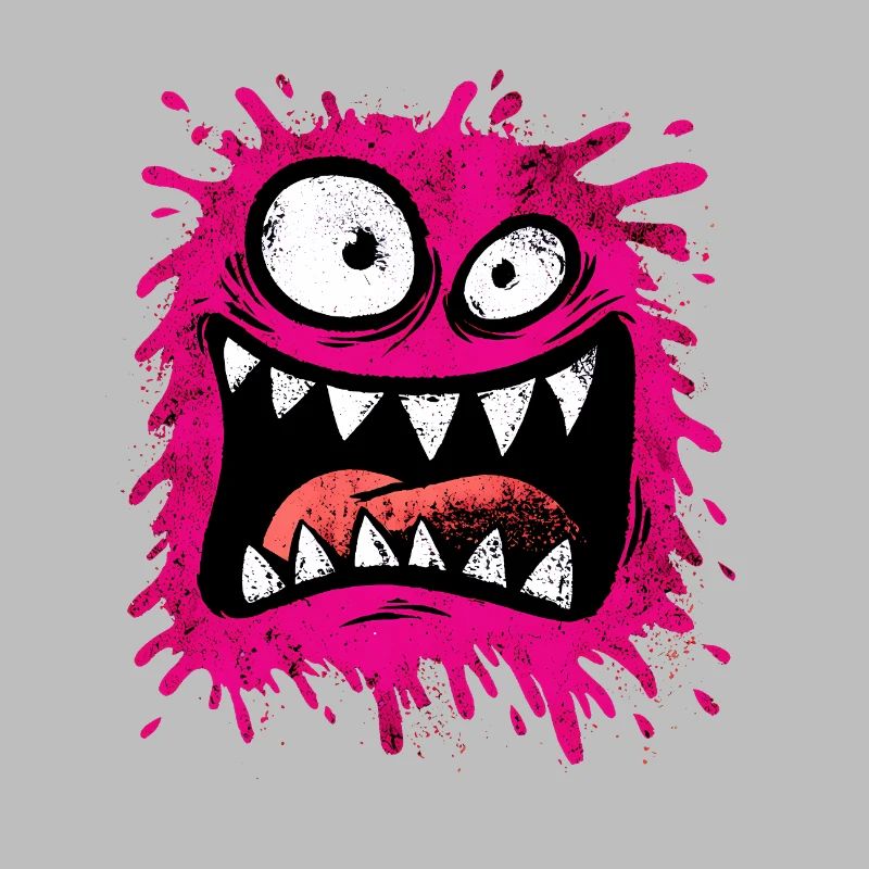 Monstre psychédélique coloré