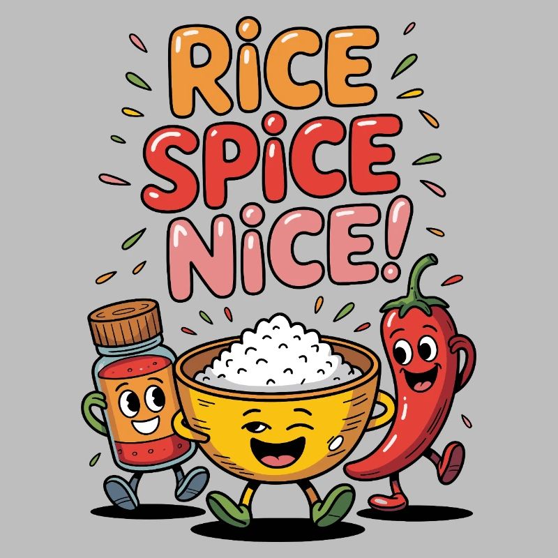 Fried Rice Spice Nice Hot Rice