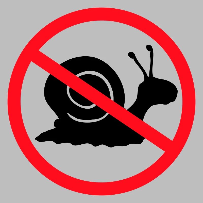 Panneau d'interdiction d'escargots sans préavis