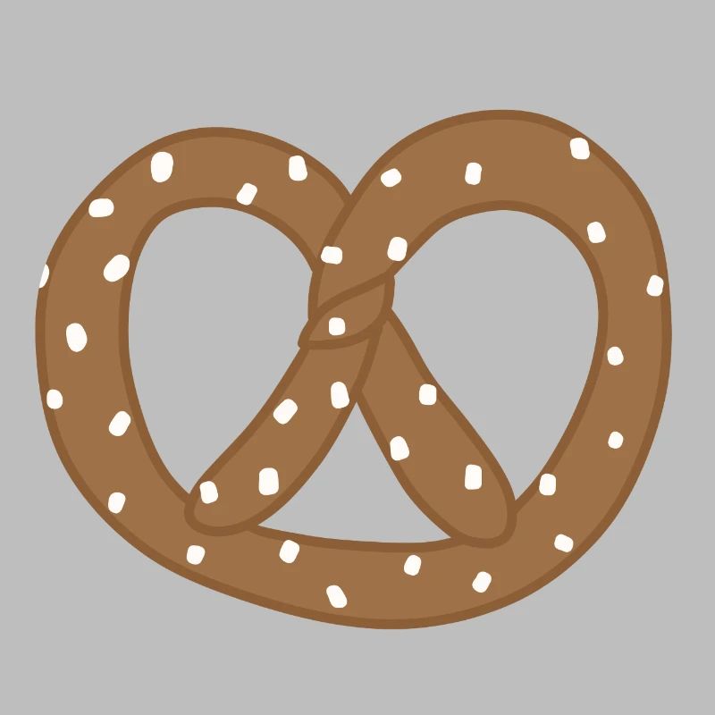 Verspieltes Brezelherz-Design