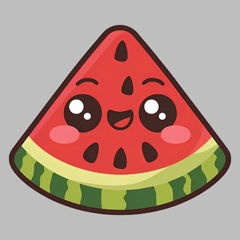 Mignonne tranche de pastèque