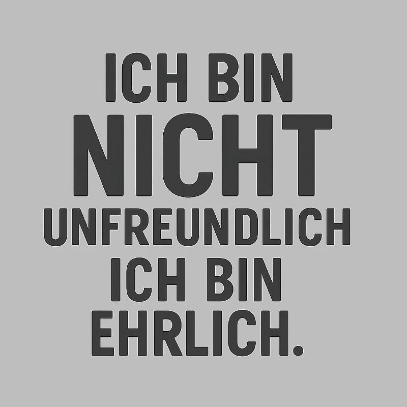 Unfreundlich Ehrlich - Dunkel