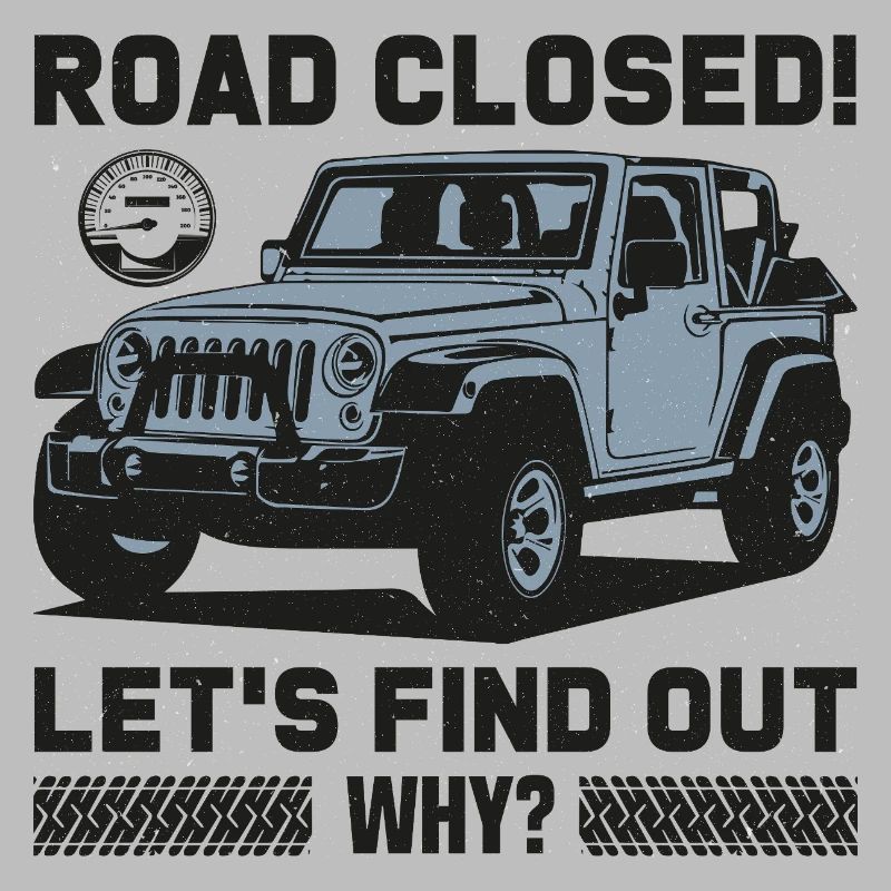 Conception Jeep sur route fermée